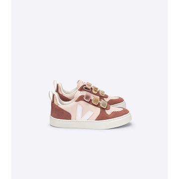 Brown Kids' Veja V-10 CHROMEFREE Sneakers | AU 854JPQ